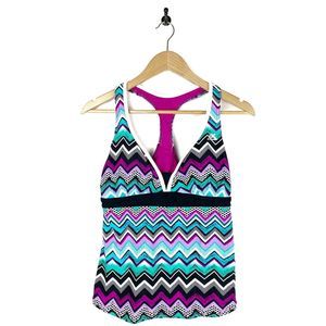 ZeroXposur Halter Top Swimsuit Tankini Size 12